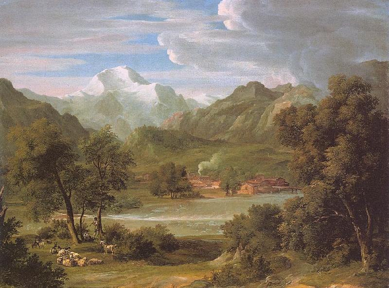 Joseph Anton Koch The Lauterbrunnen Valley oil painting picture